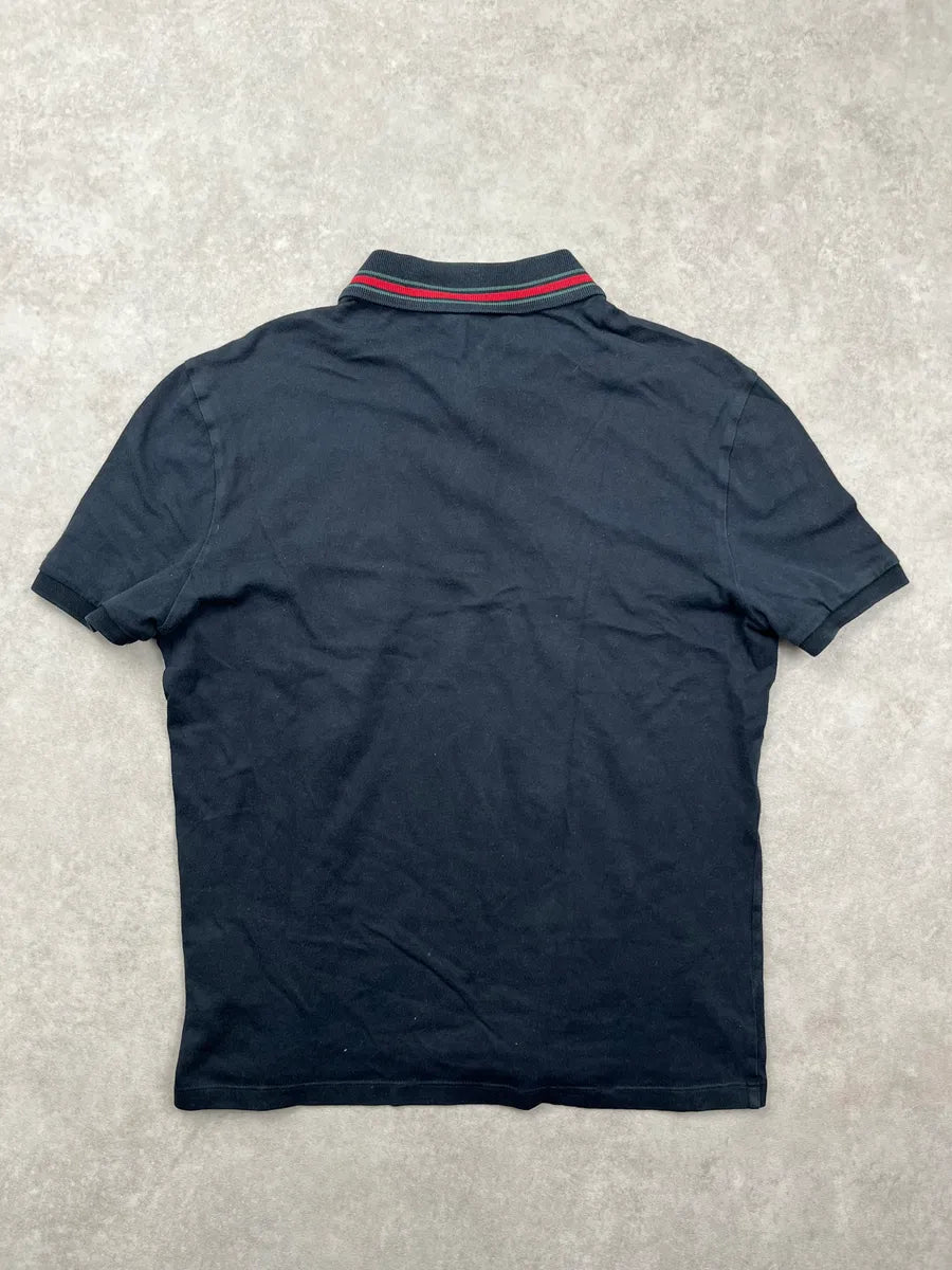 2010s Gucci Black Contrast Pocket Stripe Polo ISQxcjI 3