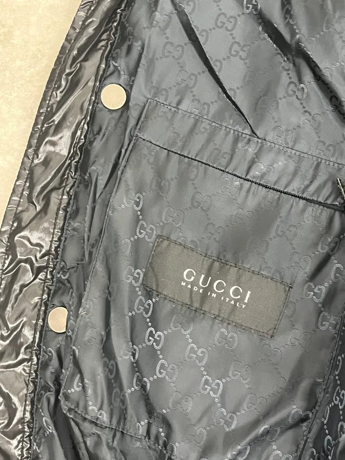 2010s Gucci Black & Navy Hooded Puffer Jacket DgdQGoI 11
