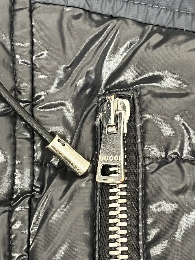 2010s Gucci Black & Navy Hooded Puffer Jacket DgdQGoI 9