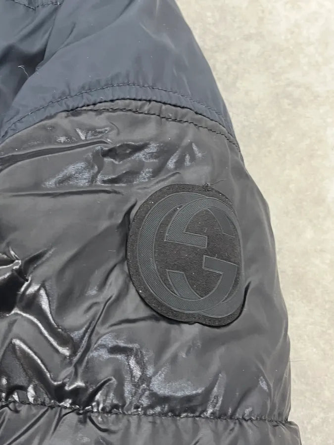 2010s Gucci Black & Navy Hooded Puffer Jacket DgdQGoI 8