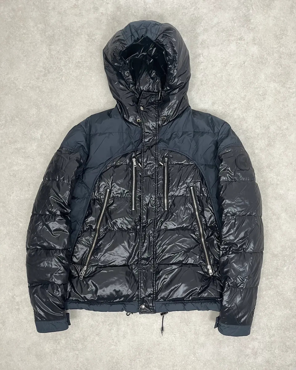 2010s Gucci Black & Navy Hooded Puffer Jacket DgdQGoI 0