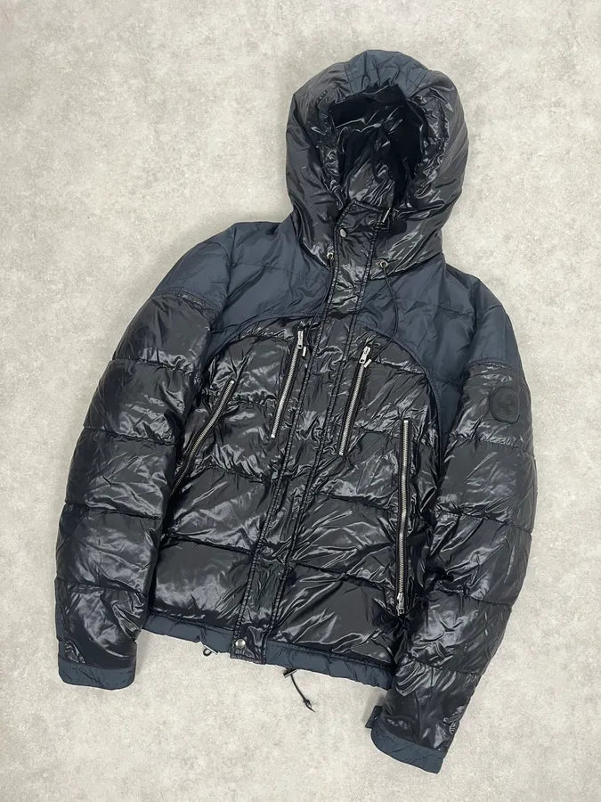 2010s Gucci Black & Navy Hooded Puffer Jacket DgdQGoI 3