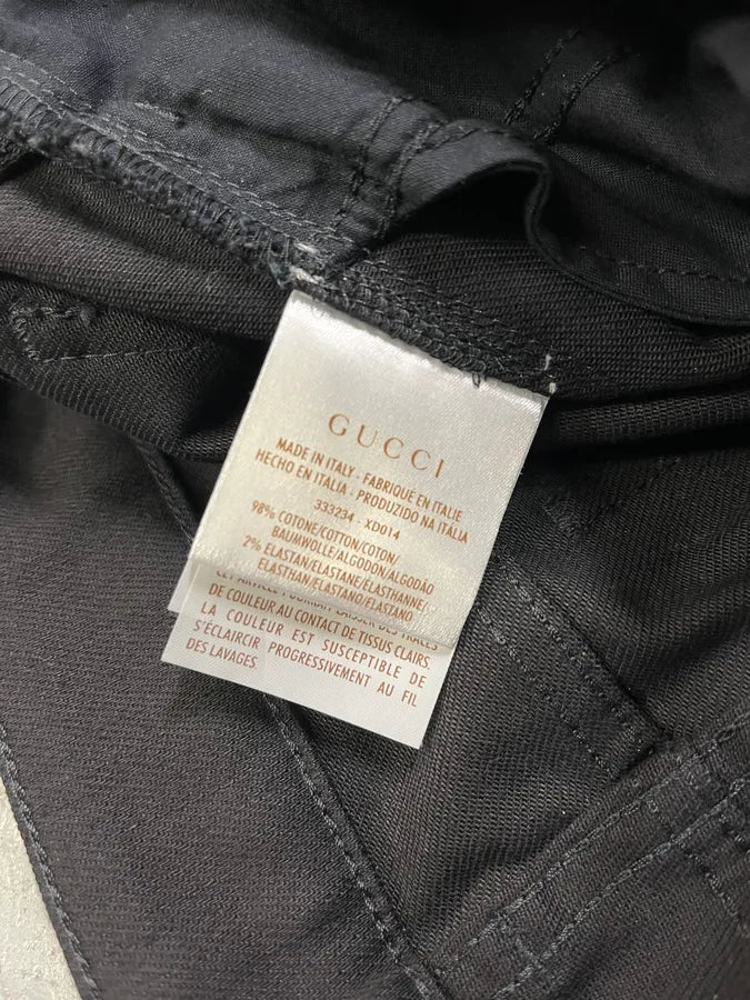 2010s Gucci Black Leaves Pants xZHVYak 12