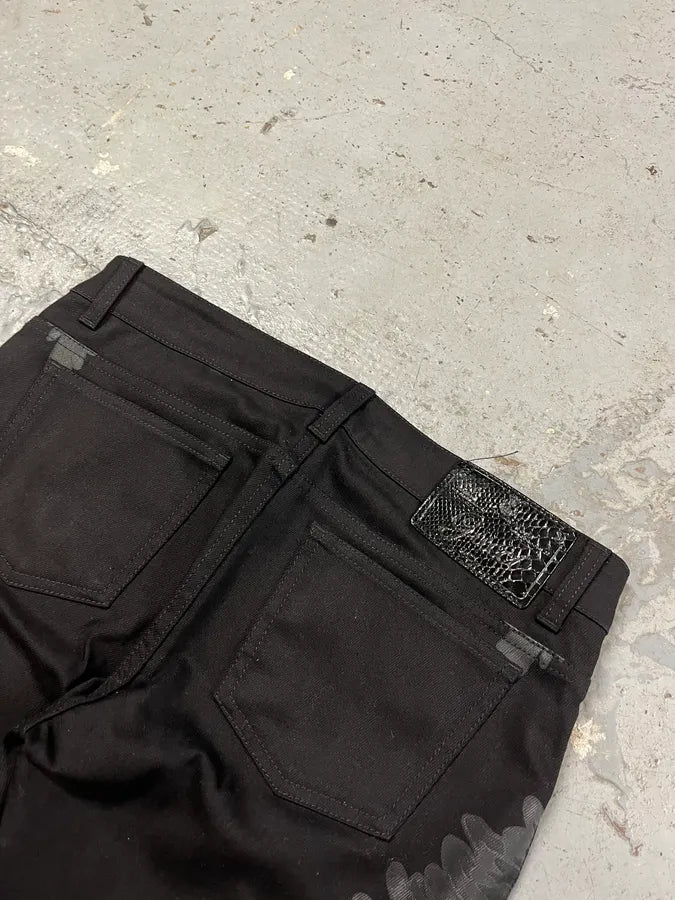 2010s Gucci Black Leaves Pants xZHVYak 8