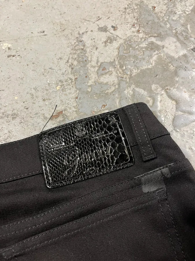 2010s Gucci Black Leaves Pants xZHVYak 9