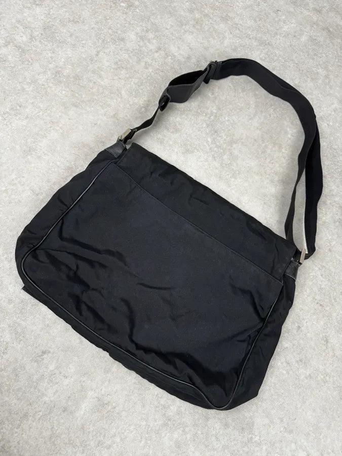2010s Gucci Black Nylon Shoulder Bag nVpcuFM 5