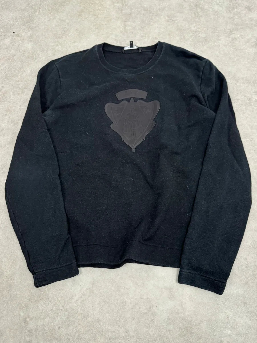 2010s Gucci Black Signature Leather Sweater xiYWfCh 0