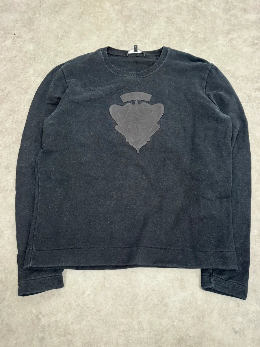 2010s Gucci Black Signature Leather Sweater xiYWfCh 3