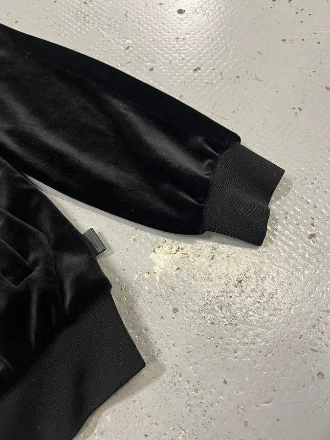 2010s Gucci Black Velvet Bomber Jacket MtOShzW 4