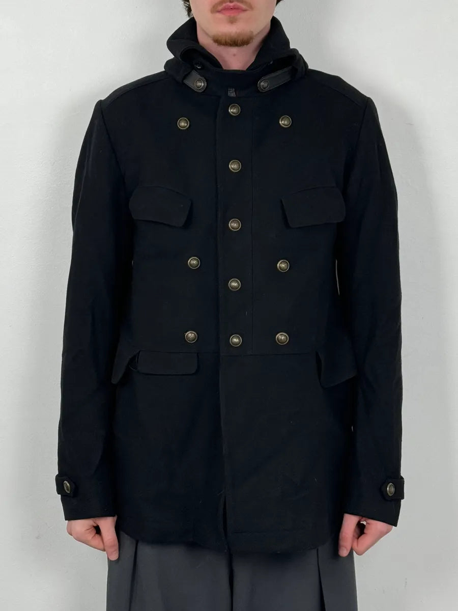 AW2008 Gucci Black Wool Buttoned Premium Jacket by Frida Giannini sztmsub 2