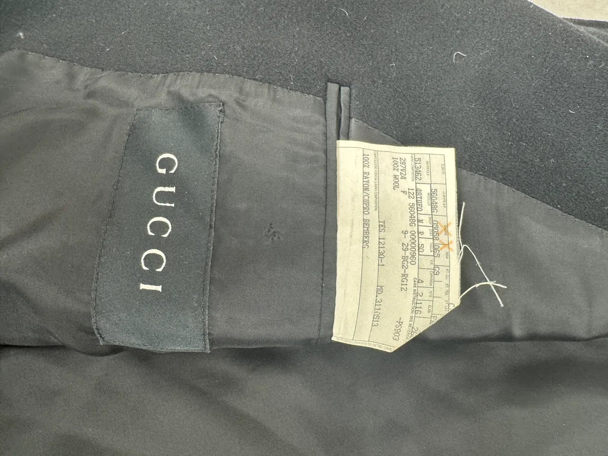 2010s Gucci Black Wool Caban Jacket kyNWMJa 7