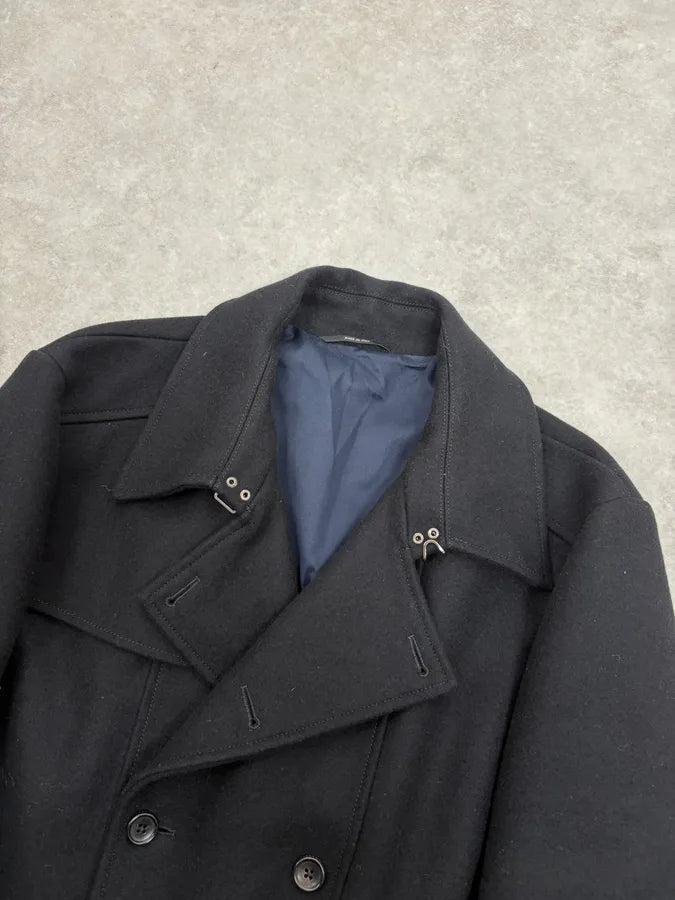 2010S Gucci Black Wool Classy Caban Officer Jacket BJjaJPX 3