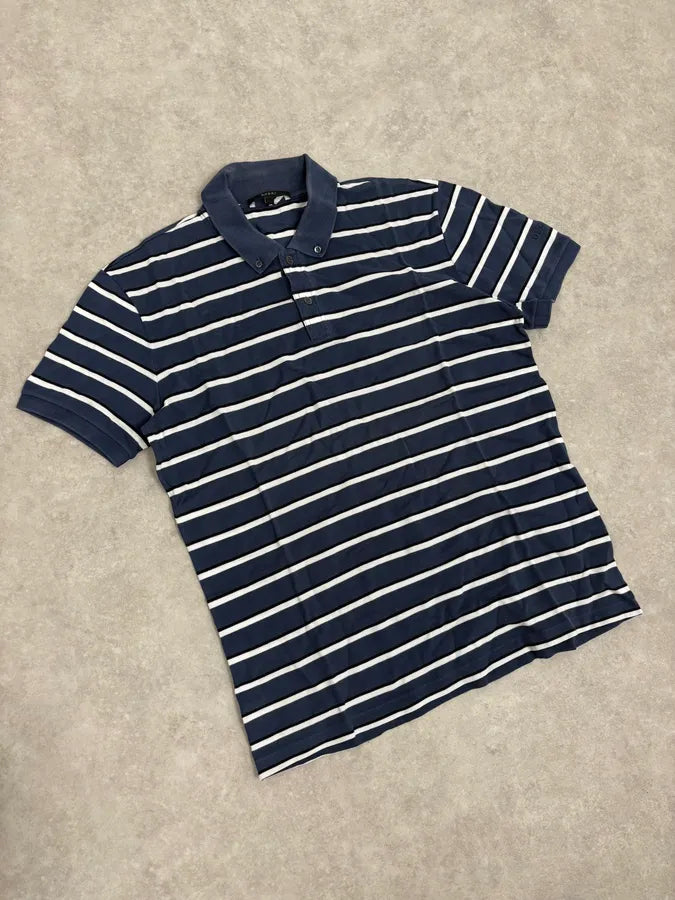 2010s Gucci Blue Striped Polo DpEVuXE 3