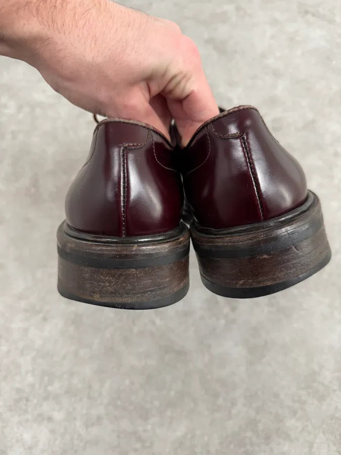 2010s Gucci Bordeaux Leather Derbys Shoes spJkSZf 3