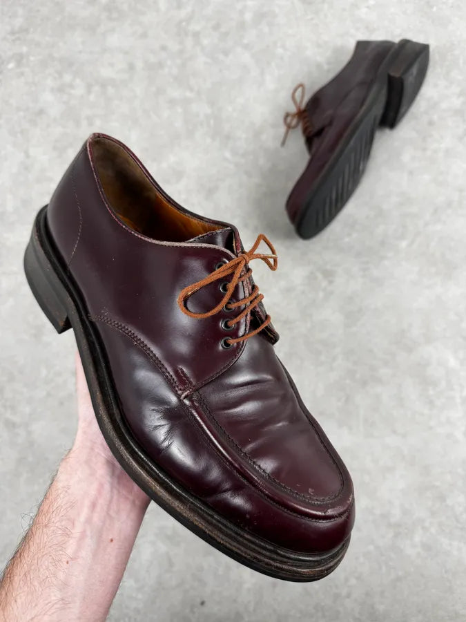 2010s Gucci Bordeaux Leather Derbys Shoes spJkSZf 0