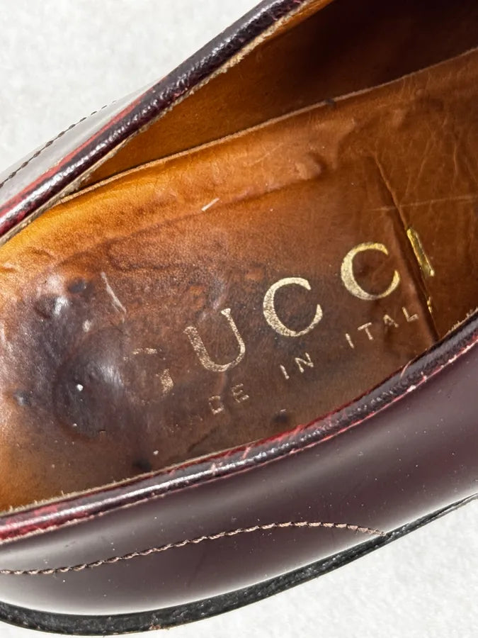 2010s Gucci Bordeaux Leather Derbys Shoes spJkSZf 6