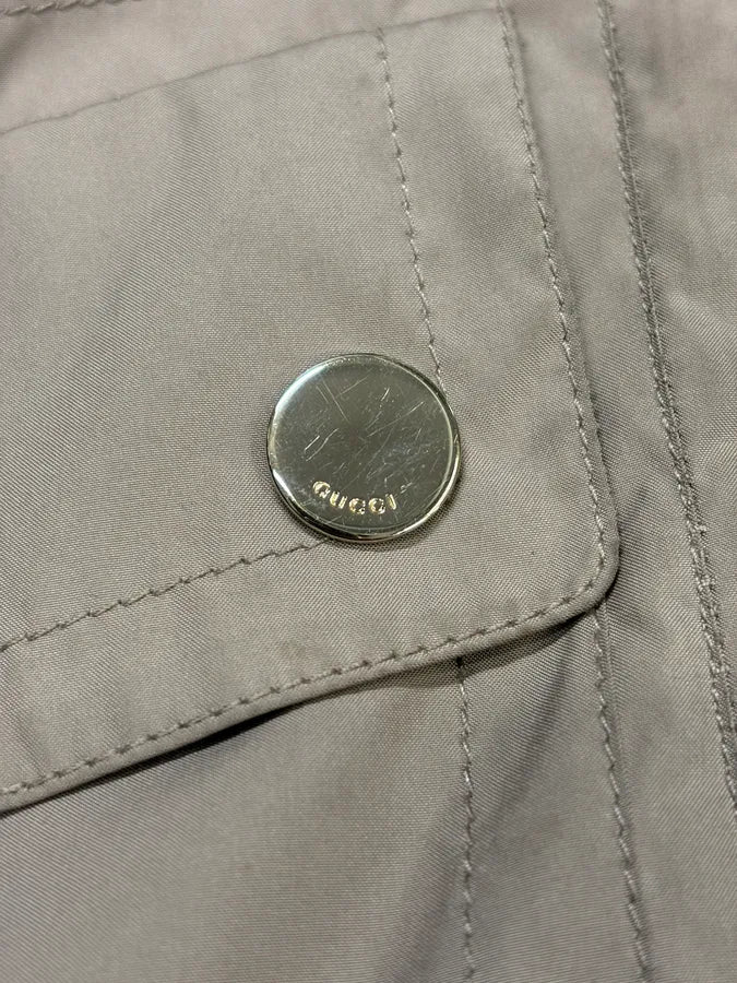 AW2005 Gucci Fur Collar Beige Jacket etRMHdr 8