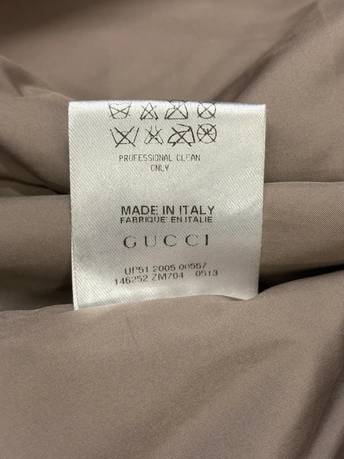 AW2005 Gucci Fur Collar Beige Jacket etRMHdr 10