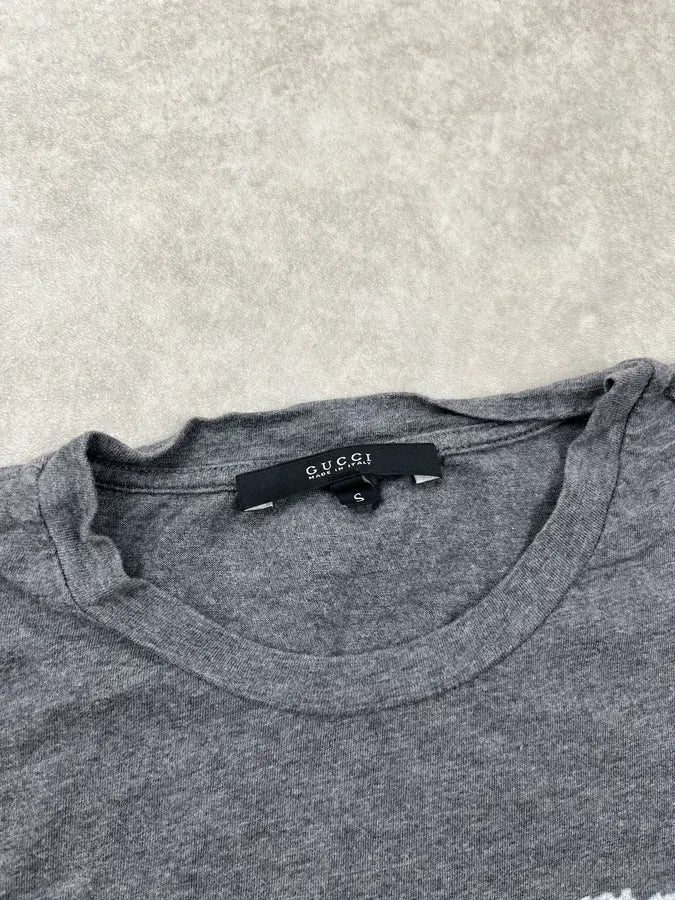 2010s Gucci Grey Cotton Italian Flag Propaganda T-Shirt cnDsocg 7