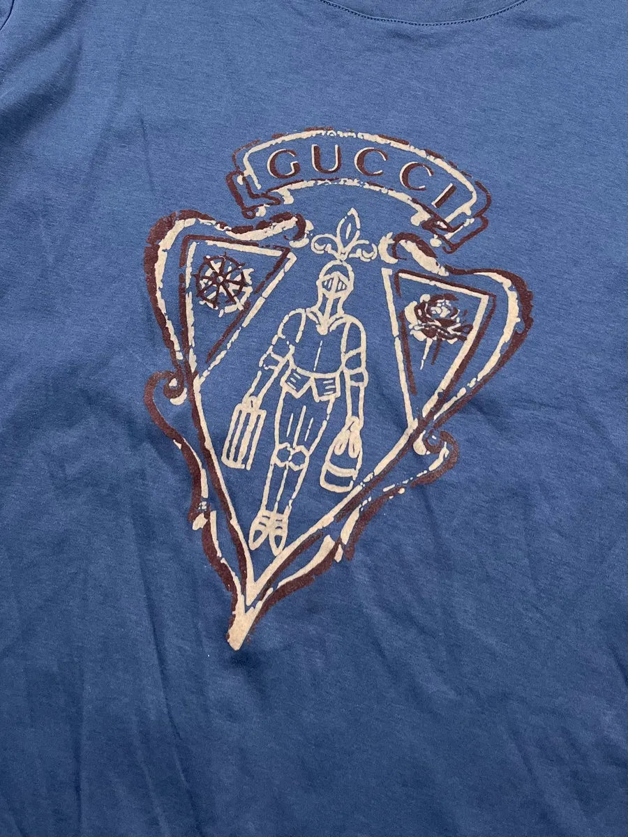 2010s Gucci Knight Crest Navy Longsleeve TeMiOJo 5