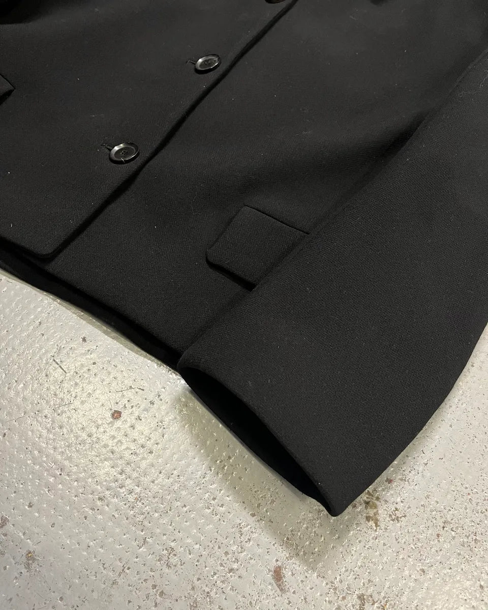 2010s Gucci Leopard Collar Black Wool Jacket MaMdIxK 5