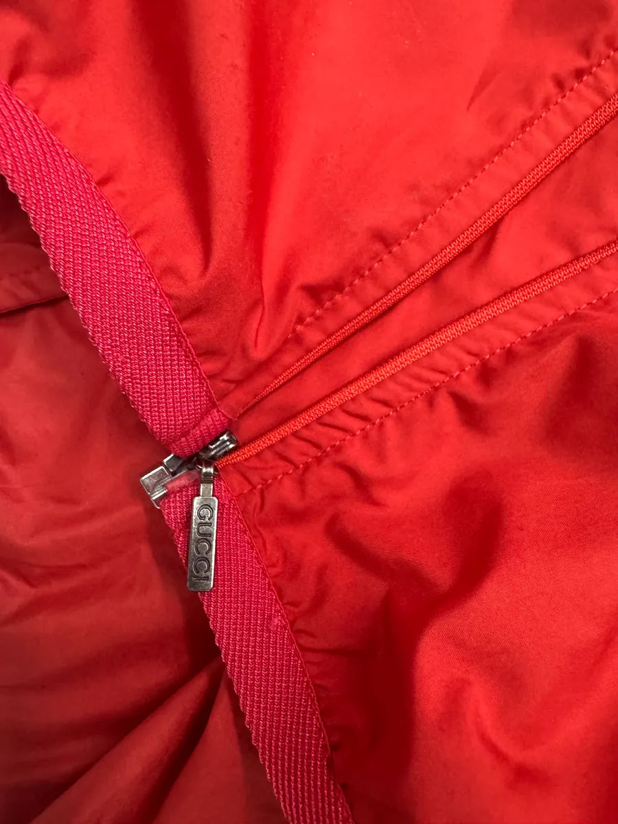 2010s Gucci Red Nylon Windbreaker Light Jacket dyvLOFH 12