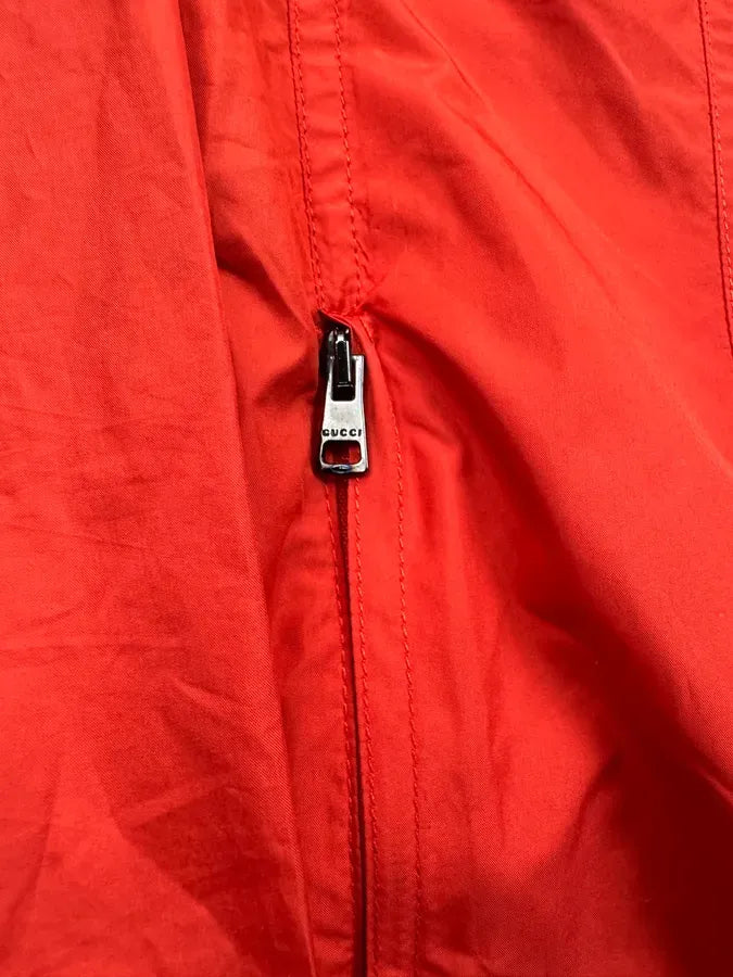 2010s Gucci Red Nylon Windbreaker Light Jacket dyvLOFH 5