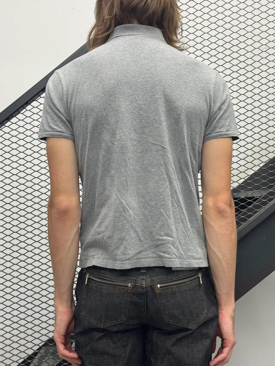 2010s Gucci Striped Grey Polo Shirt UlmrQjT 1
