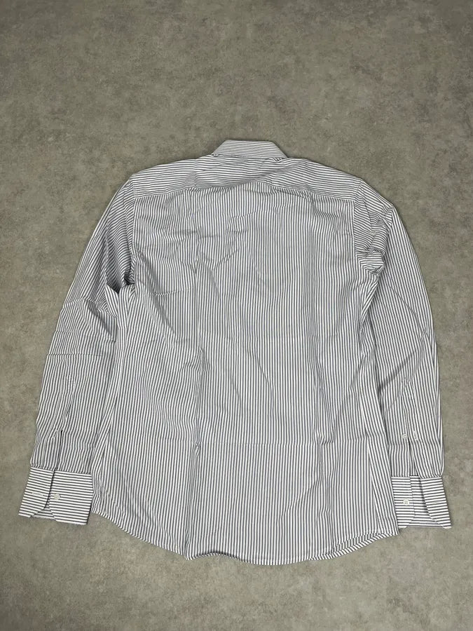 2010s Gucci White & Blue Striped Classy Shirt IGpyppH 5