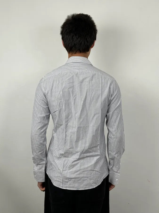 2010s Gucci White & Blue Striped Classy Shirt IGpyppH 1