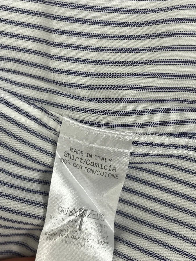 2010s Gucci White & Blue Striped Classy Shirt IGpyppH 11