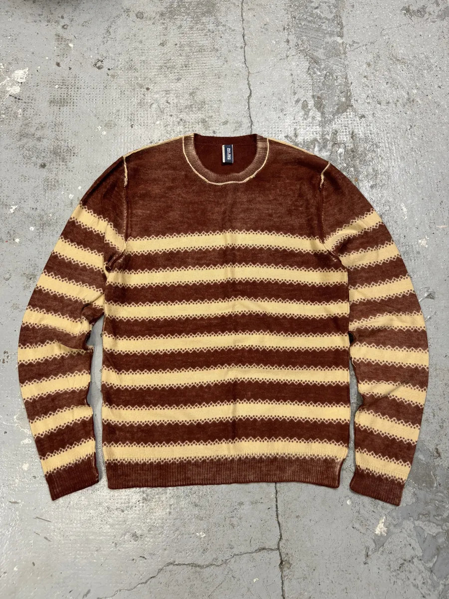 2010s Jean Paul Gaultier Red & White Wool Striped Sweater jPsMIMQ 4