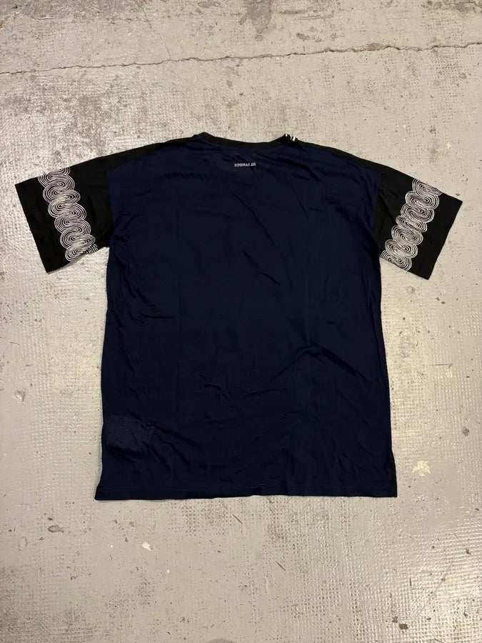 SS2013 Jil Sander Black & Navy Waves T-Shirt YhVcoDZ 5