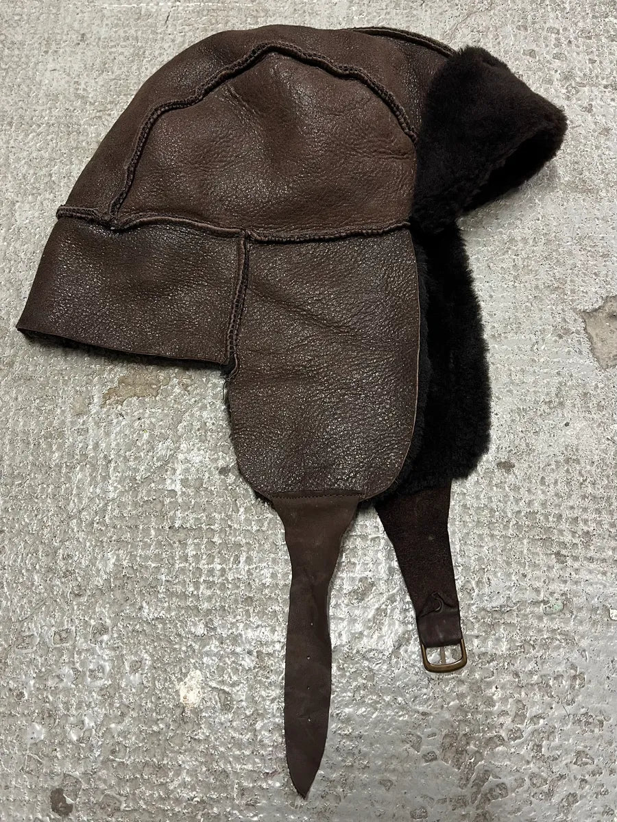 2010s Jil Sander Brown Leather Chapka RPxAEGV 1
