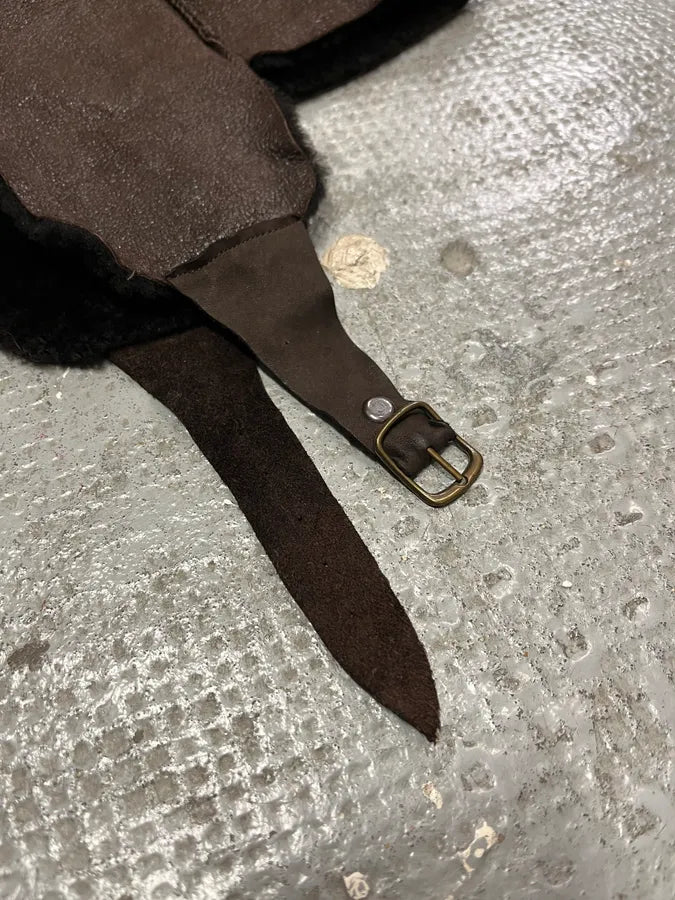 2010s Jil Sander Brown Leather Chapka RPxAEGV 10