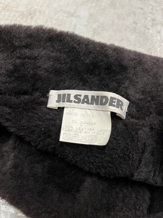 2010s Jil Sander Brown Leather Chapka RPxAEGV 7