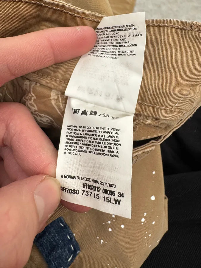 2010s John Galliano Beige UK Flag Pocket Pants qiOsCug 12