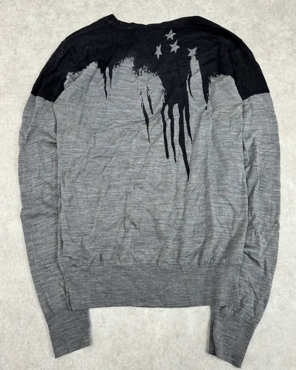 2010s John Galliano Black & Grey Abstract USA Sweater ZBqxRIa 4