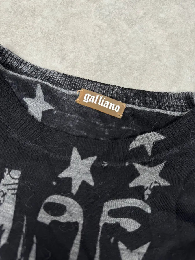 2010s John Galliano Black & Grey Abstract USA Sweater ZBqxRIa 5