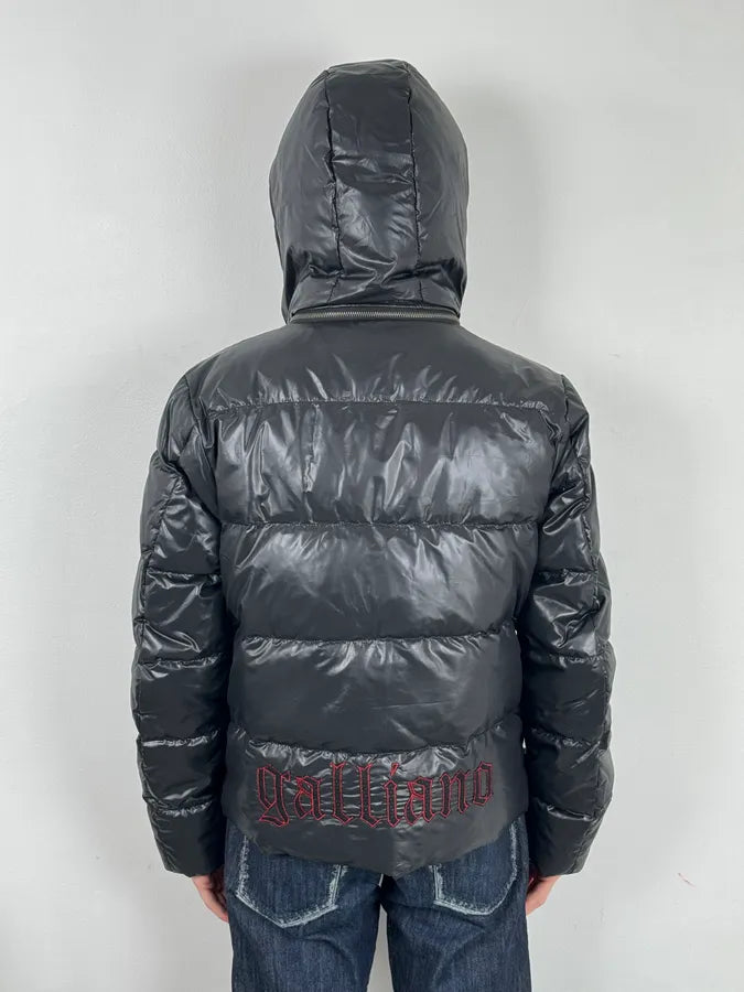 2010s John Galliano Black Hooded Puffer Jacket KIOjuPm 3