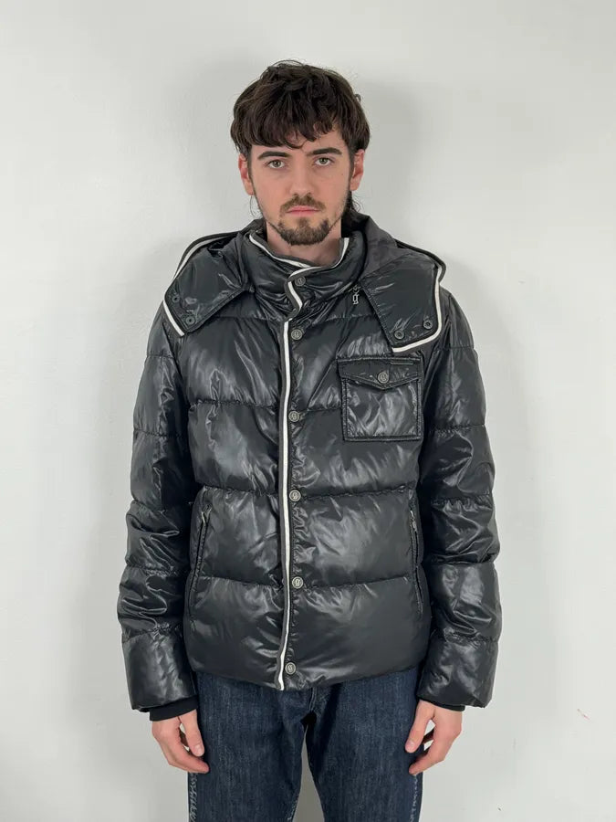 2010s John Galliano Black Hooded Puffer Jacket KIOjuPm 2