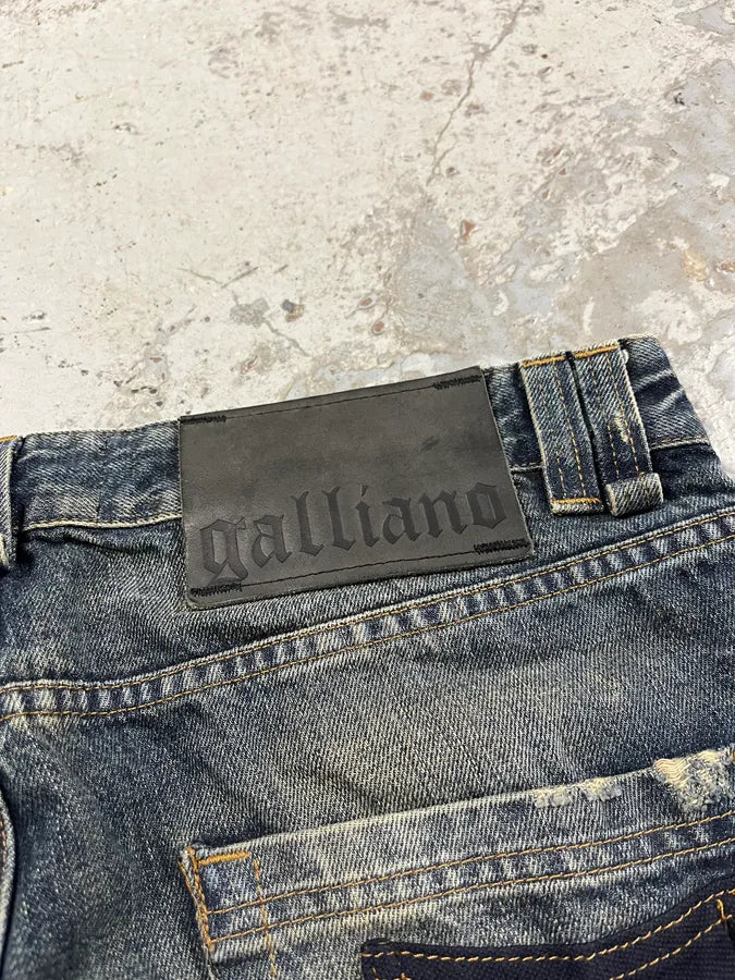 2010s John Galliano Blue Faded Denim Jeans ptIUuiy 12