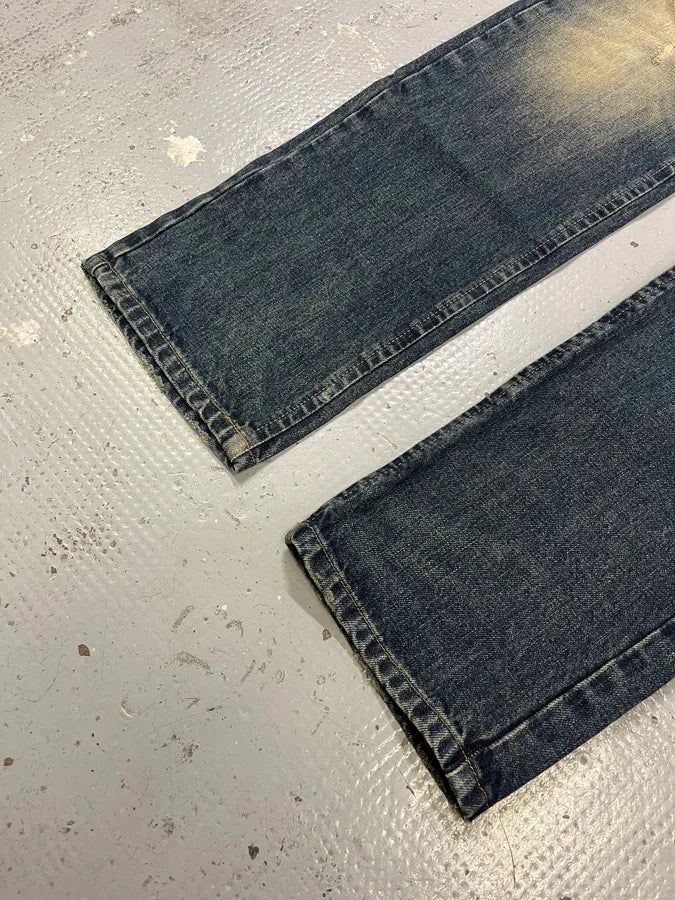 2010s John Galliano Blue Faded Denim Jeans ptIUuiy 7