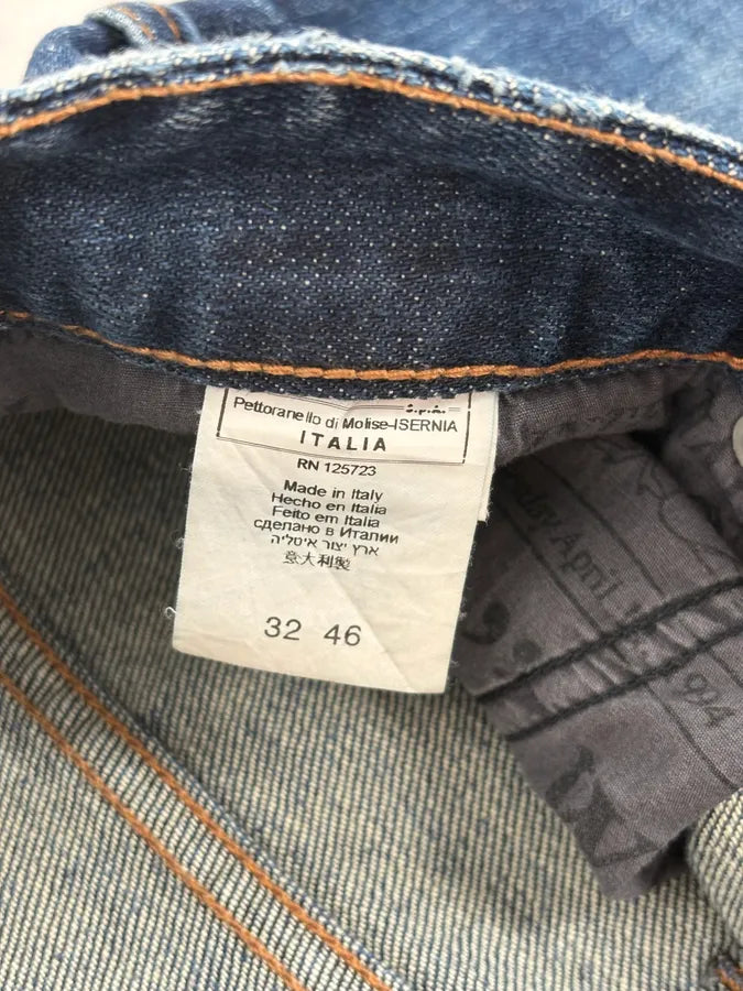 2010s John Galliano Blue Rebel Distressed Denim Jeans vuhiMKp 13
