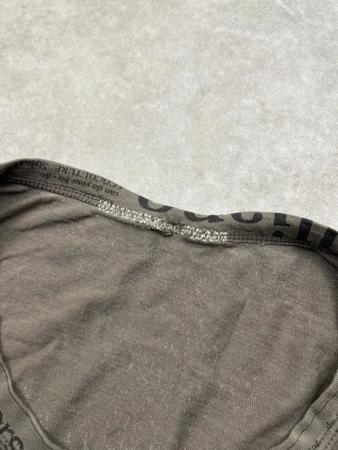 2010s John Galliano Gazette Newspaper Khaki Longsleeve SdqinIw 8