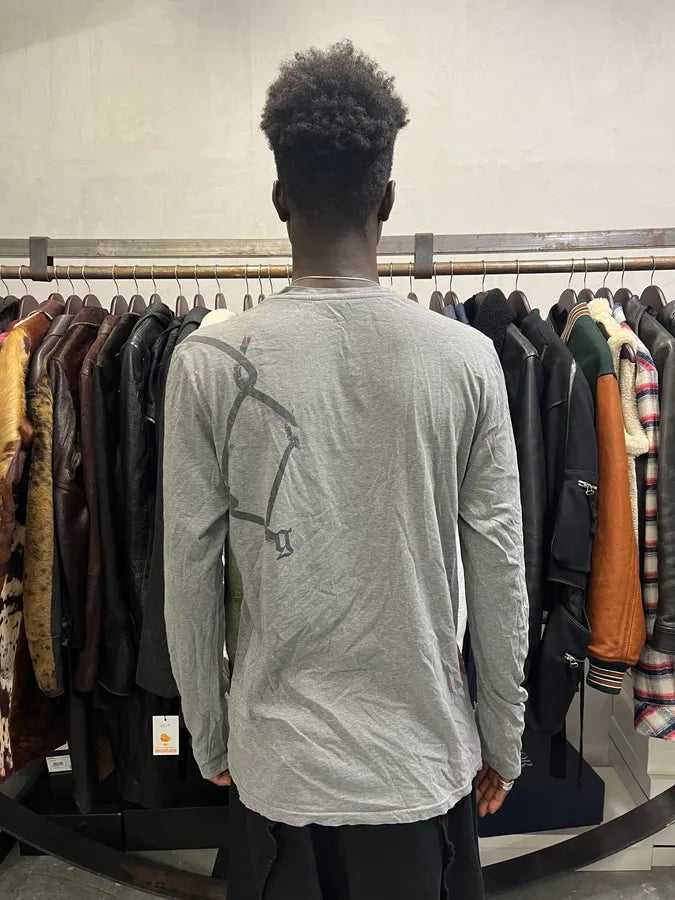 2010s John Galliano Grey Faith Cross Longsleeves uUZCNDv 3