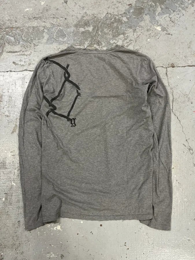 2010s John Galliano Grey Faith Cross Longsleeves uUZCNDv 6