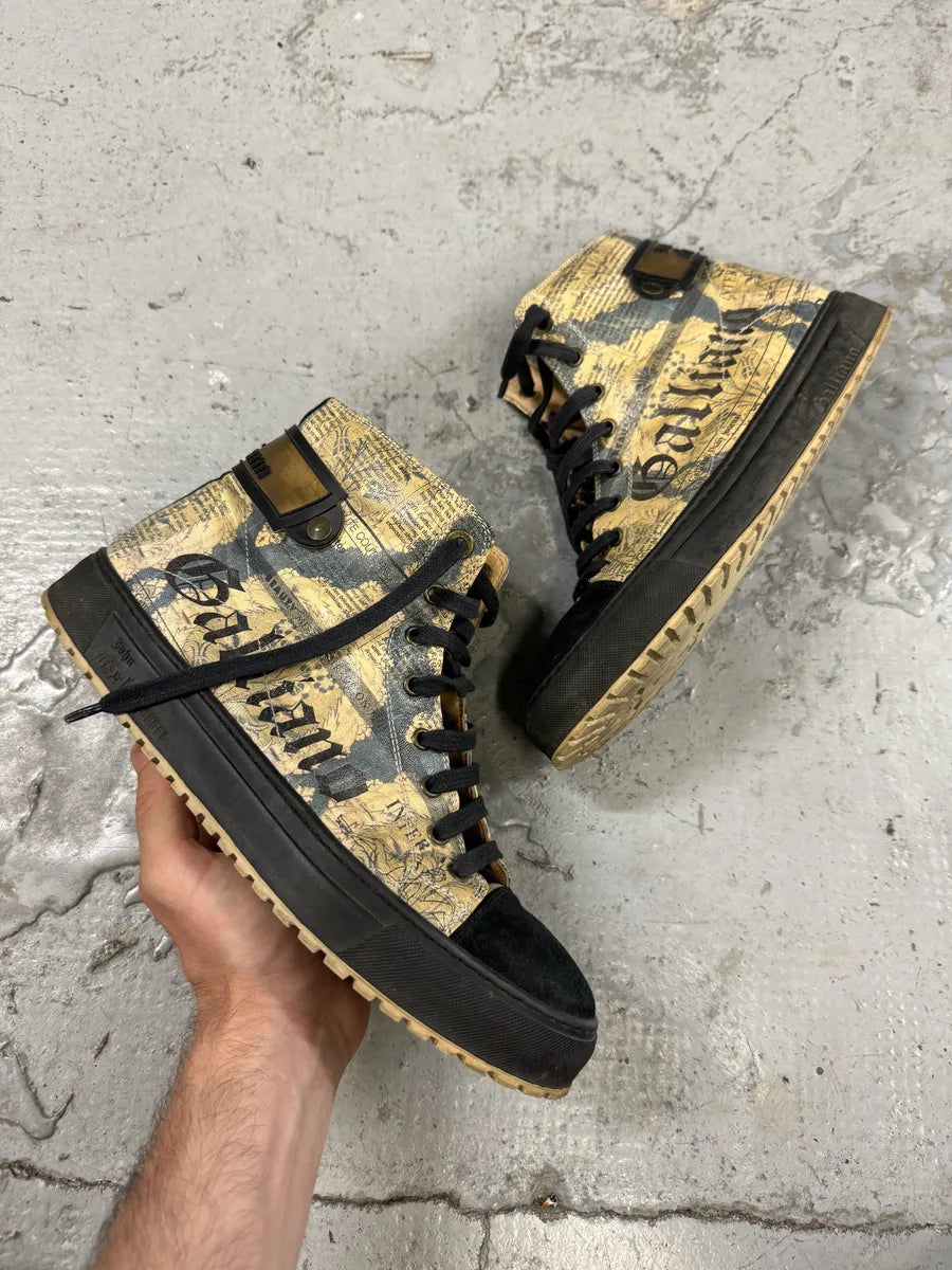 2010s John Galliano Magazine Black High Gum Shoes AVJjklR 0