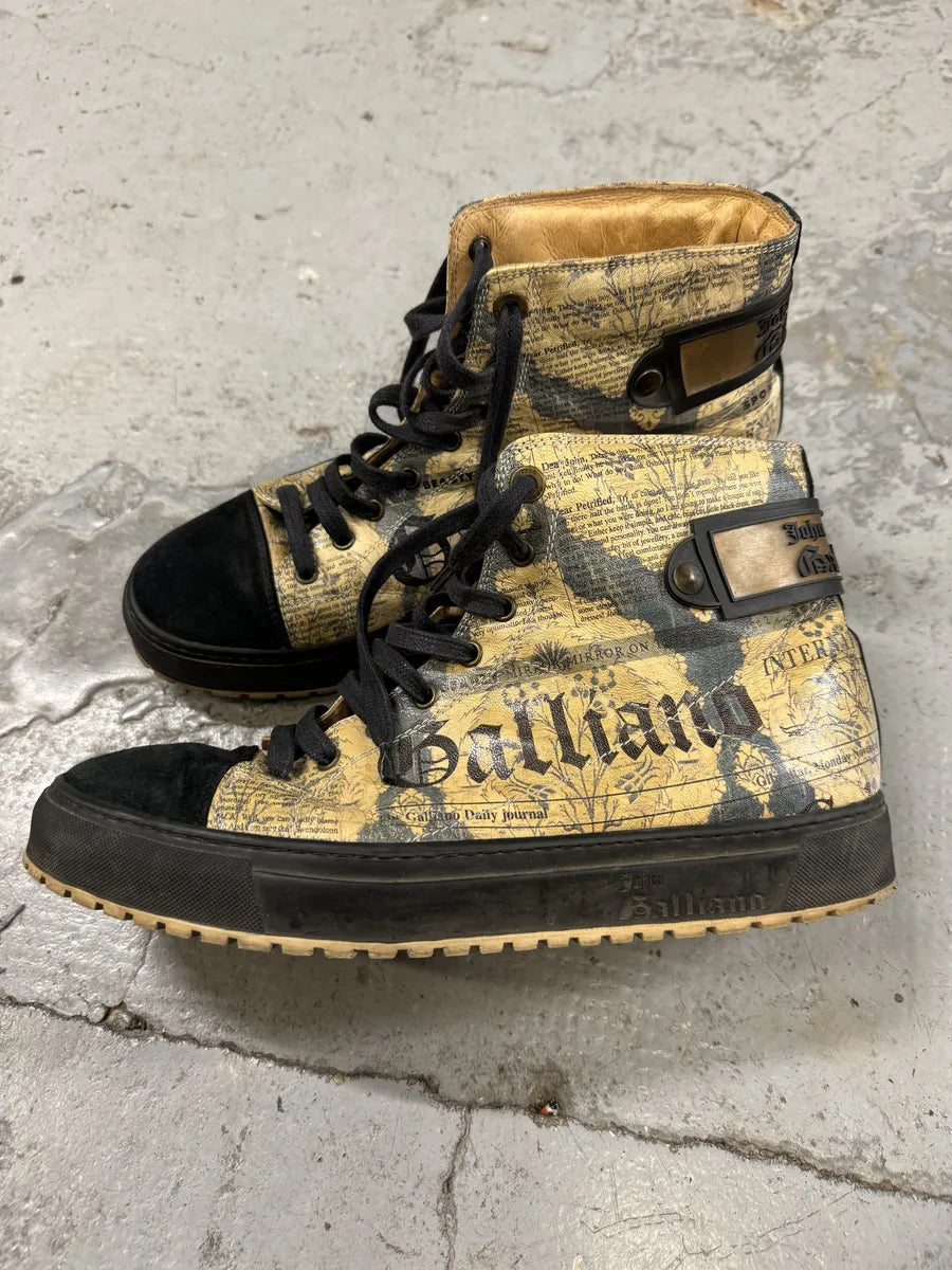 2010s John Galliano Magazine Black High Gum Shoes AVJjklR 1