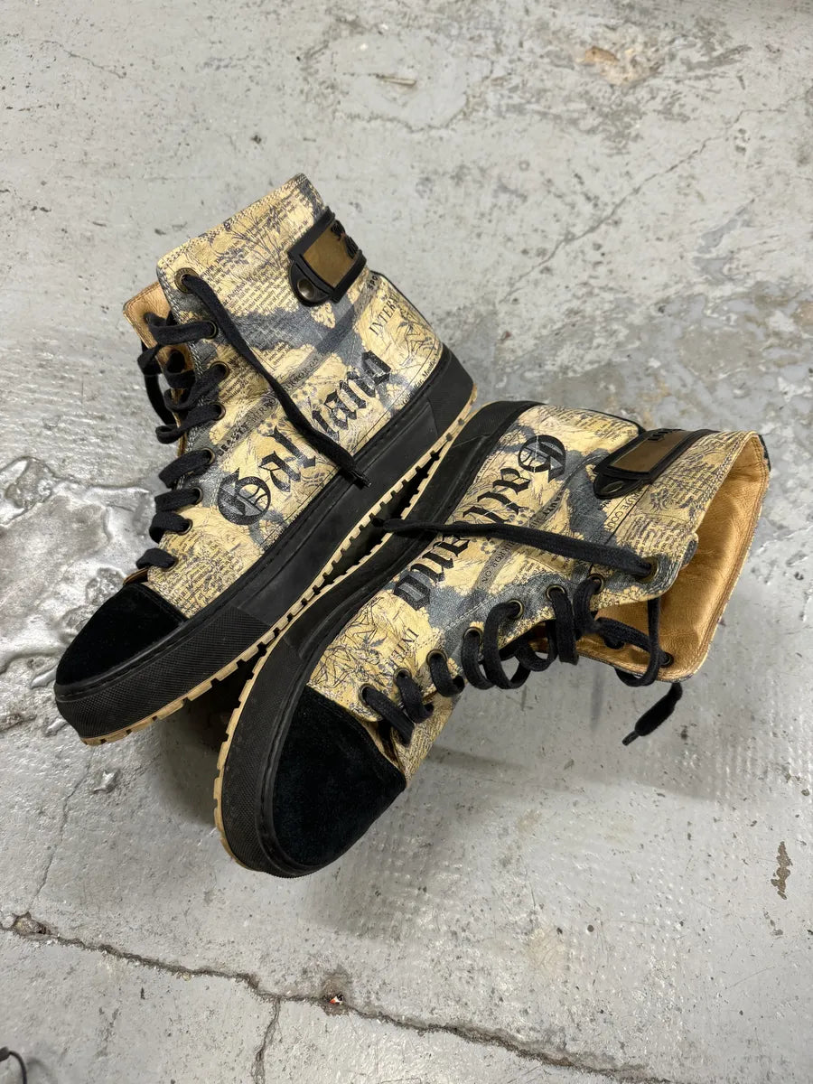 2010s John Galliano Magazine Black High Gum Shoes AVJjklR 2